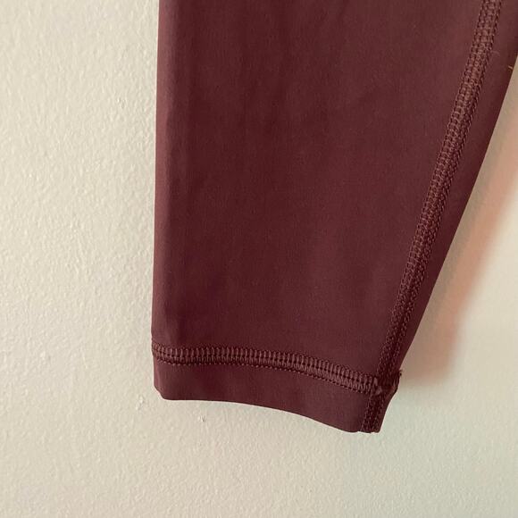 Lululemon Plum Purple Wunder Under High Rise Tights Cropped Ankle Women's size 4 - Picture 4 of 10